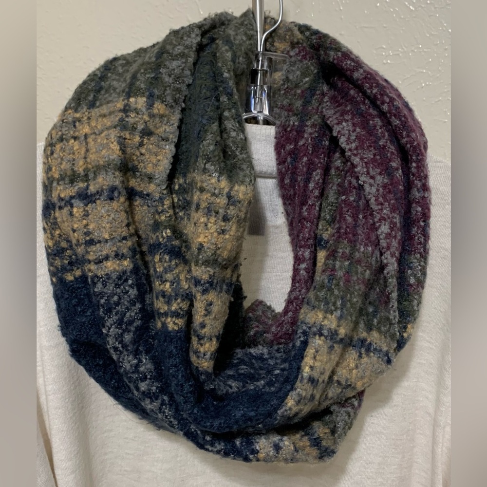 Soft Wool Blend Scarf Multi Color